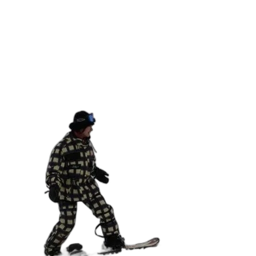 jacket, staff, hat, robot transparent PNG cut-out