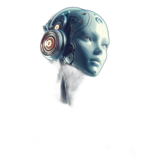robot, mask, face, creature transparent PNG cut-out