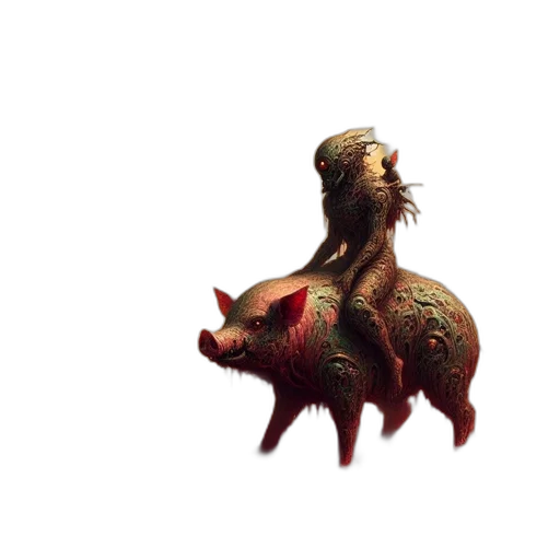 creature, dragon, animal, crown transparent PNG cut-out