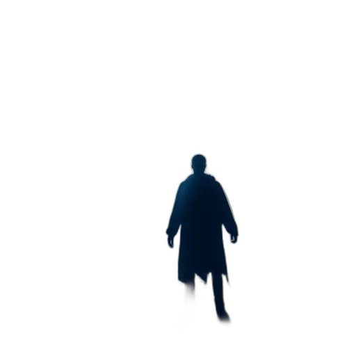 jacket, staff, umbrella, robot transparent PNG cut-out