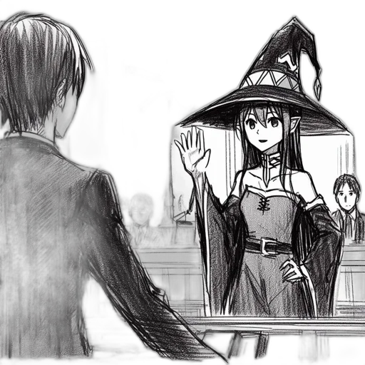 hat, dress, staff, concept art transparent PNG cut-out