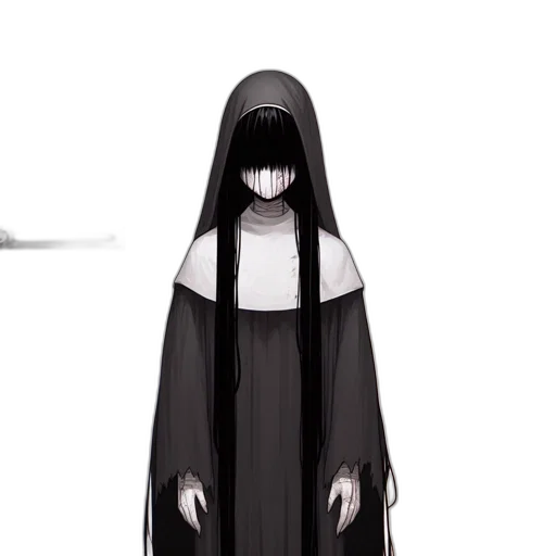 mask, dress, creature, staff transparent PNG cut-out
