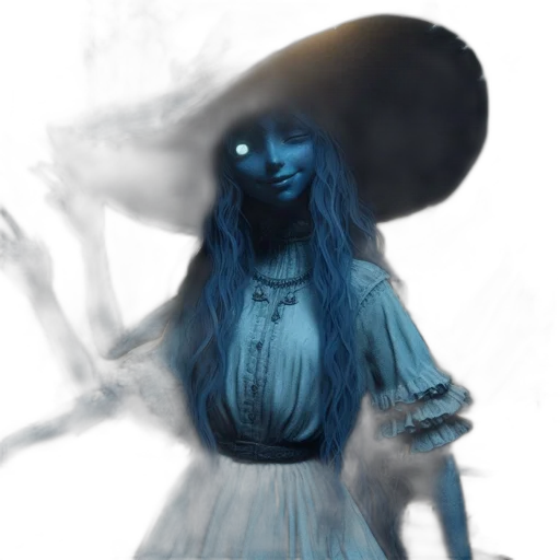 dress, hat, staff, mask transparent PNG cut-out