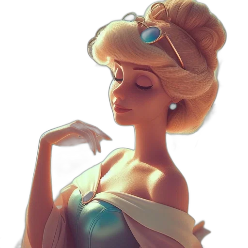 dress, crown, jewelry, face transparent PNG cut-out