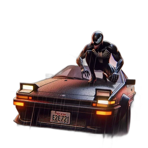 car, robot, concept art, 3d render transparent PNG cut-out