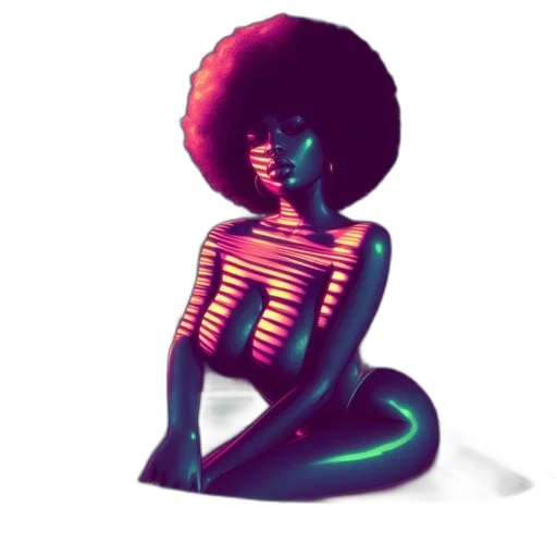 robot, hair, dress, creature transparent PNG cut-out