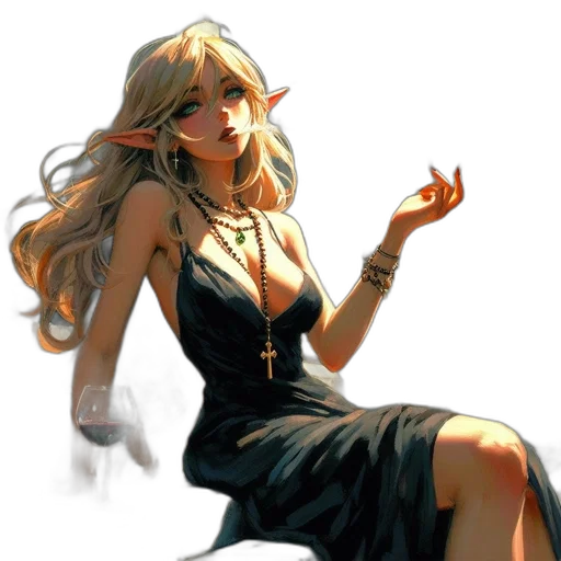 dress, concept art, fantasy art, pixel art transparent PNG cut-out