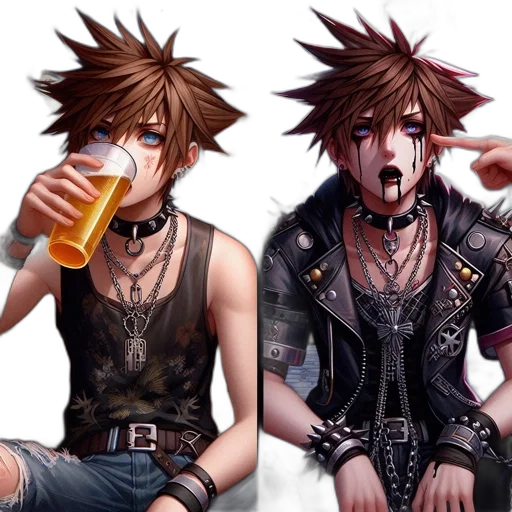 concept art, cyberpunk, pixel art, photorealistic transparent PNG cut-out