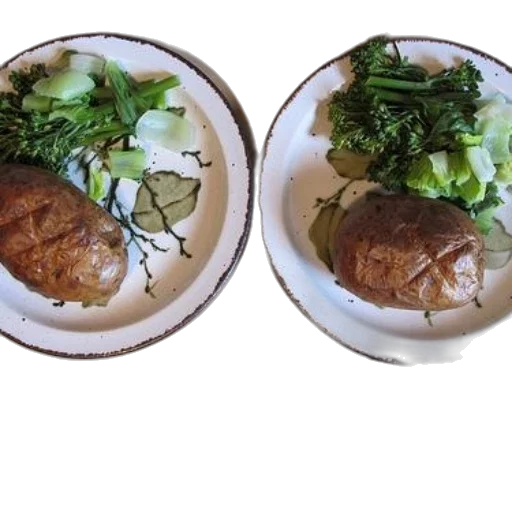 food, photorealistic, two, plates transparent PNG cut-out