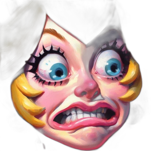 face, mask, creature, concept art transparent PNG cut-out