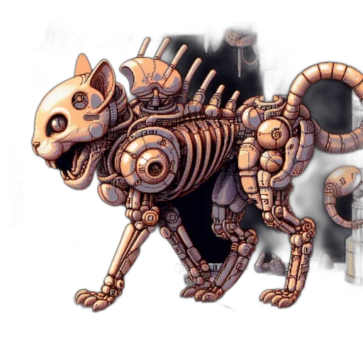 robot, creature, animal, dragon transparent PNG cut-out
