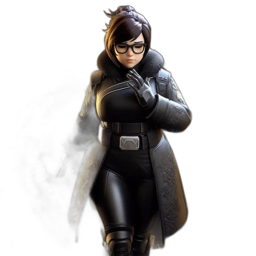 jacket, concept art, comic book art, 3d render transparent PNG cut-out