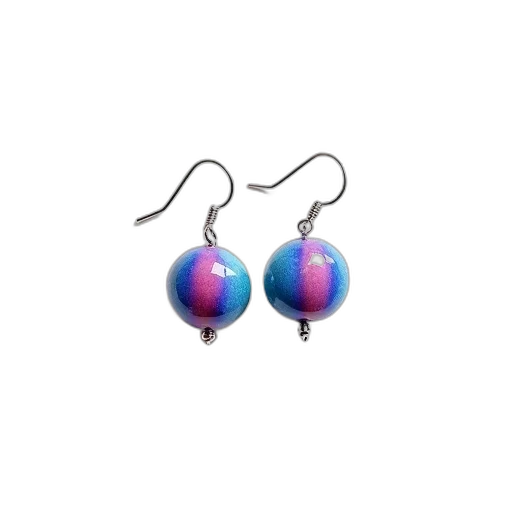 jewelry, pair, colorful, striped transparent PNG cut-out