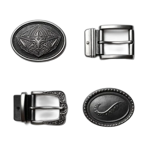 jewelry, monochrome, collection, four transparent PNG cut-out