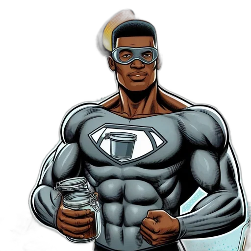 comic book art, cartoon, concept art, superhero transparent PNG cut-out