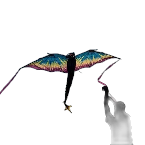 dragon, umbrella, creature, staff transparent PNG cut-out