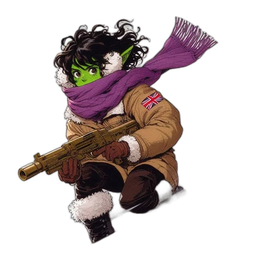 weapon, staff, creature, animal transparent PNG cut-out