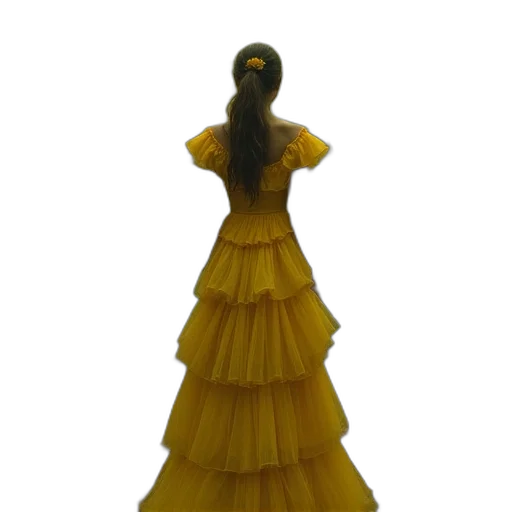 dress, crown, jewelry, staff transparent PNG cut-out
