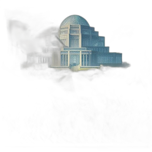 building, umbrella, crown, staff transparent PNG cut-out