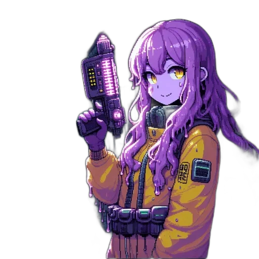 staff, weapon, jacket, robot transparent PNG cut-out