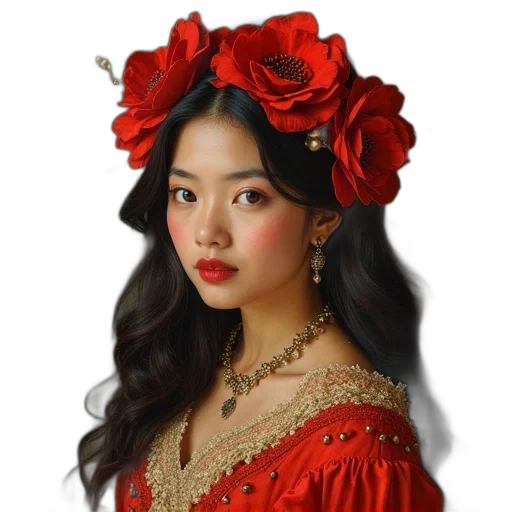 crown, jewelry, dress, face transparent PNG cut-out