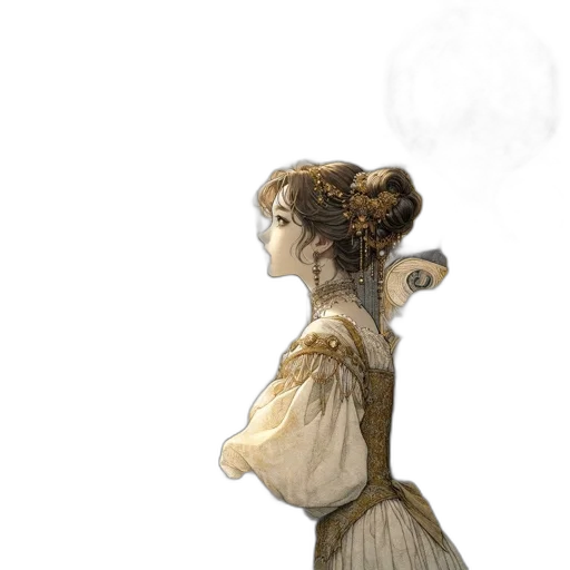 dress, staff, face, mask transparent PNG cut-out