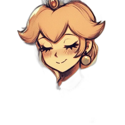 crown, staff, face, hair transparent PNG cut-out