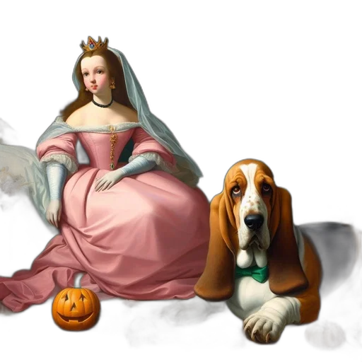 crown, dress, concept art, photorealistic transparent PNG cut-out