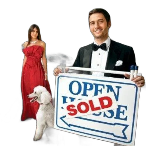 man, tuxedo, holds, open transparent PNG cut-out