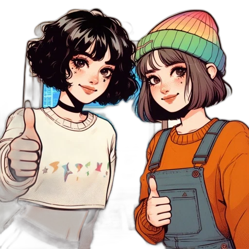 hat, jacket, pixel art, watercolor transparent PNG cut-out