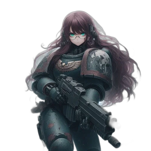 weapon, robot, jacket, cyberpunk transparent PNG cut-out