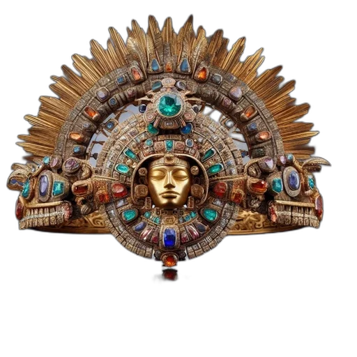 jewelry, crown, staff, mask transparent PNG cut-out