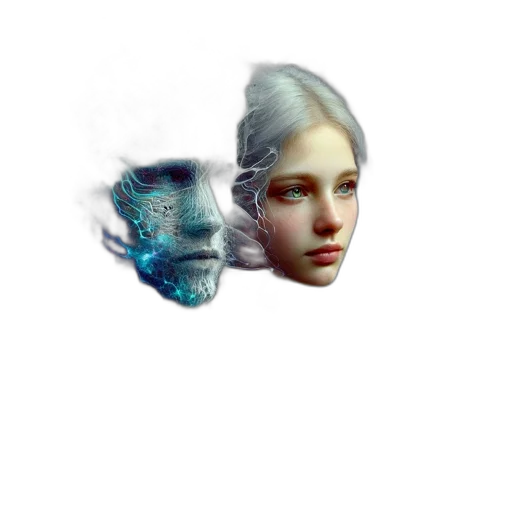 mask, face, robot, creature transparent PNG cut-out