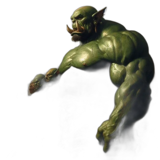 creature, mask, weapon, concept art transparent PNG cut-out