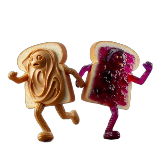 food, concept art, 3d render, slice transparent PNG cut-out