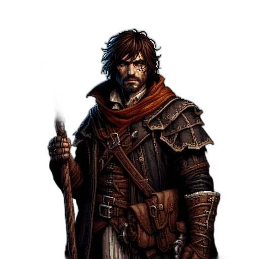 sword, staff, weapon, fantasy art transparent PNG cut-out