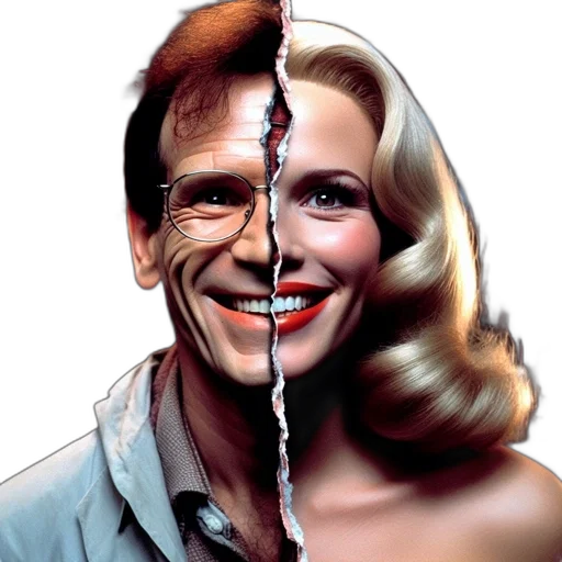 face, mask, hair, comic book art transparent PNG cut-out
