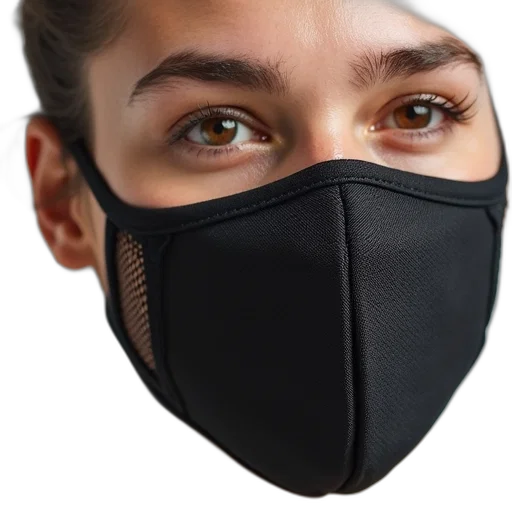 mask, face, photorealistic, cyberpunk transparent PNG cut-out