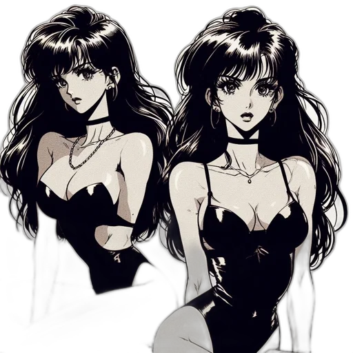 dress, concept art, anime, comic book art transparent PNG cut-out