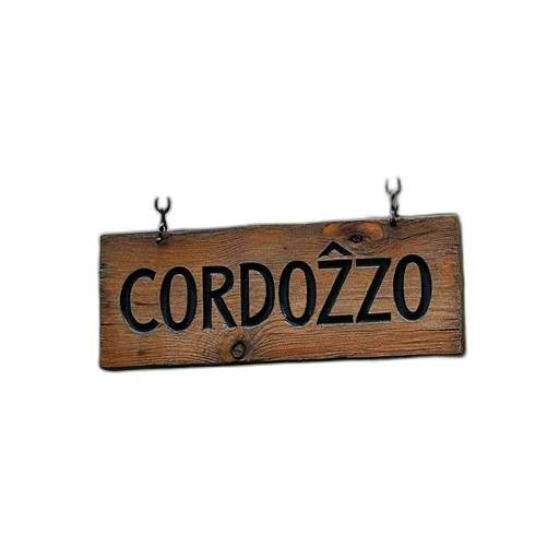 3d render, rustic, wooden, sign transparent PNG cut-out