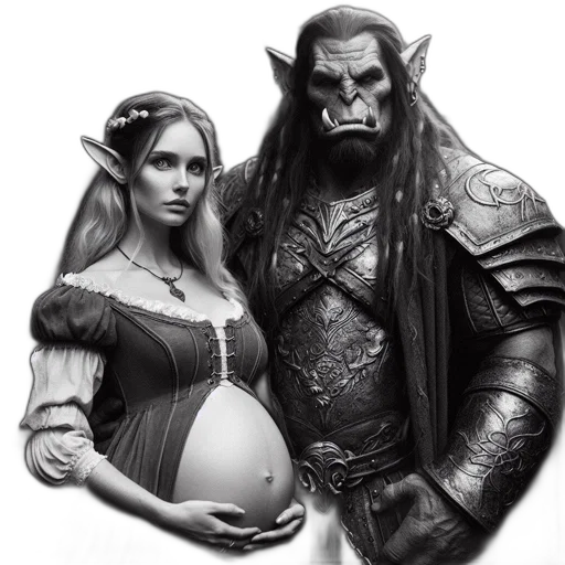 fantasy art, concept art, photorealistic, comic book art transparent PNG cut-out