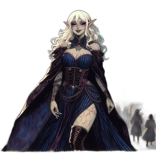dress, fantasy art, concept art, watercolor transparent PNG cut-out
