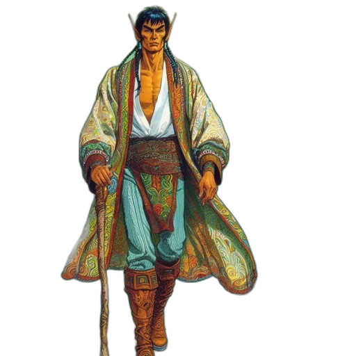 staff, sword, jacket, concept art transparent PNG cut-out