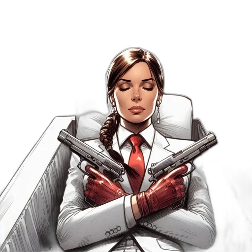 staff, weapon, jacket, comic book art transparent PNG cut-out