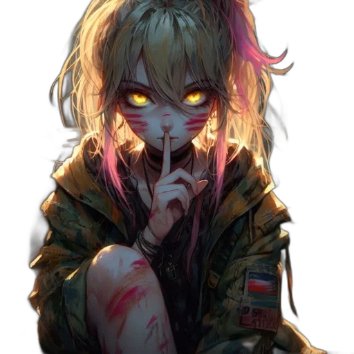 jacket, mask, face, creature transparent PNG cut-out