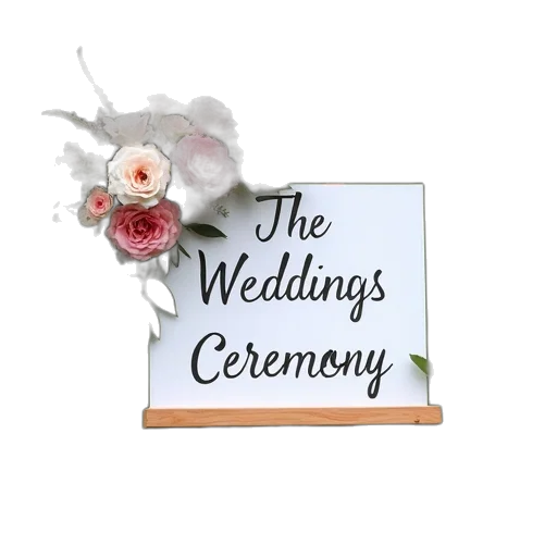 wedding, ceremony, sign, word transparent PNG cut-out