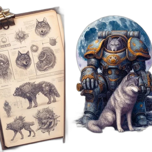 concept art, fantasy art, watercolor, illustration transparent PNG cut-out