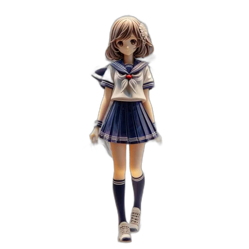 dress, staff, 3d render, concept art transparent PNG cut-out