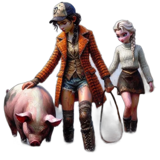 concept art, 3d render, fantasy art, comic book art transparent PNG cut-out