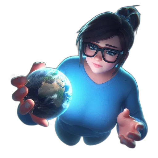 staff, face, concept art, 3d render transparent PNG cut-out